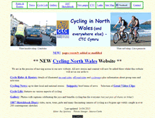 Tablet Screenshot of cyclingnorthwales.co.uk